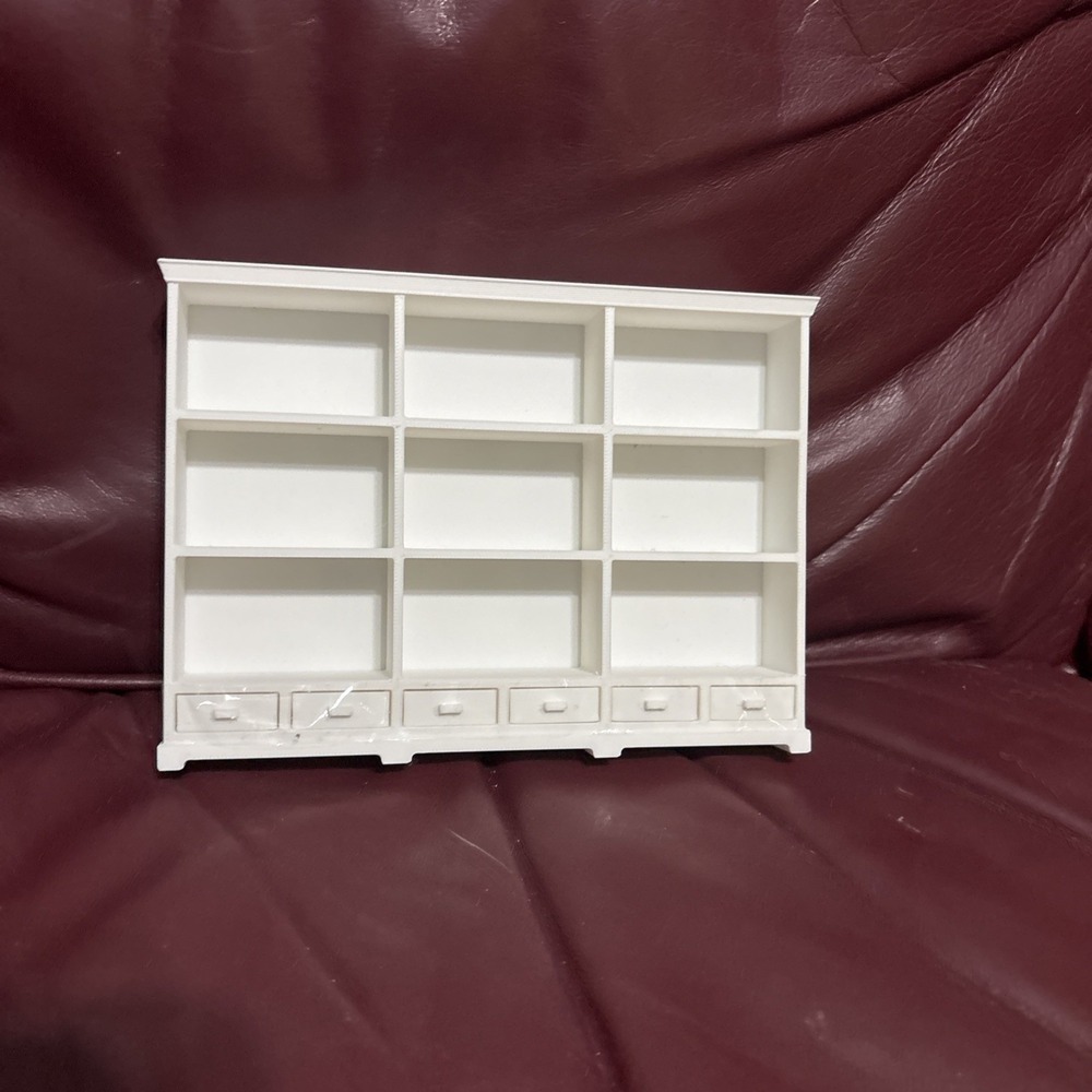 1:12 Scale Dollhouse Bookshelf, Multi-Functional Dollhouse Book Shelf for Displa